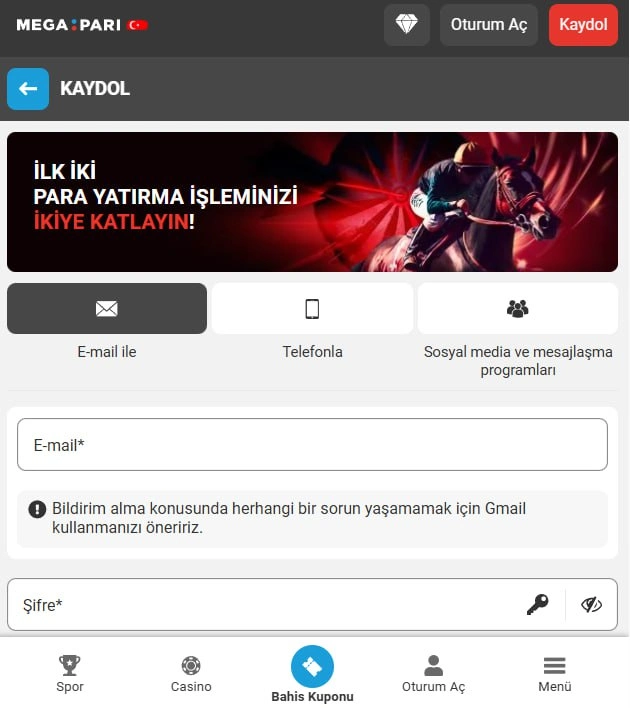 Megapari Android Uygulaması Megapari Android Cihazlar için Uygulama