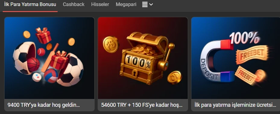 Megapari Hoş Geldin Bonusu Megapari Yeni Üyeler için Hoş Geldin Bonusu